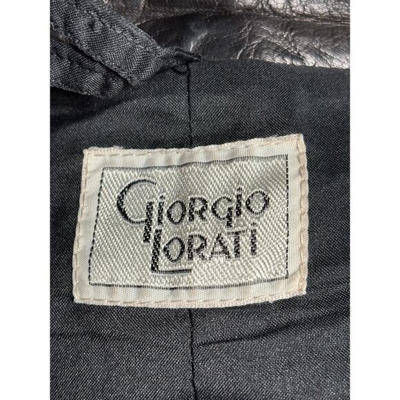 VTG Giorgio Ropati Leather Tapered Pants Womens Size 12 High Rise Pleated Italy - Picture 3 of 8